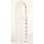 Прозрачная закрытая гелевая насадка - 13,5 см. - Toyfa Basic - во Владимире купить с доставкой