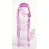 Фиолетовая насадка с коготком и шипами - 13 см. - Toyfa Basic - во Владимире купить с доставкой Фиолетовая насадка с коготком и шипами - 13 см. - Toyfa Basic - во Владимире купить с доставкой