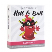 Стимулирующий презерватив-насадка Roll   Ball Raspberry - Sitabella - купить с доставкой во Владимире