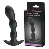 Черный анальный стимулятор простаты с вибрацией Special Anal Massager - 14,5 см. - Baile - во Владимире купить с доставкой