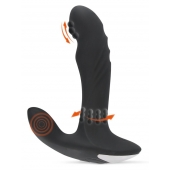 Черный вибромассажер простаты с функцией римминга Plug with Perineum Stimulator - 16,6 см. - Orion - во Владимире купить с доставкой