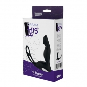 Черный вибромассажер простаты P-PLEASER W ERECTION ENHANCE - Dream Toys - во Владимире купить с доставкой