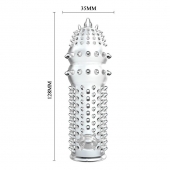 Закрытая прозрачная насадка Crystal sleeve - 14,2 см. - Erowoman-Eroman - во Владимире купить с доставкой