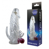 Закрытая прозрачная вибронасадка на пенис Crystal Sleeve Vibe - Erowoman-Eroman - во Владимире купить с доставкой