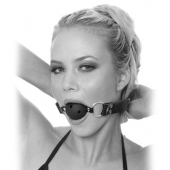 Черный кляп с дырочками Breathable Ball Gag - Pipedream - купить с доставкой во Владимире