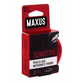 Ультратонкие презервативы в железном кейсе MAXUS Sensitive - 3 шт. - Maxus - купить с доставкой во Владимире