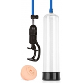 Прозрачная вакуумная помпа Sex Expert с насадкой-вагиной - Sex Expert - во Владимире купить с доставкой