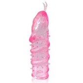 Закрытая рельефная насадка Crystal sleeve snakes в виде змеи с усиками - 14 см. - Erowoman-Eroman - во Владимире купить с доставкой