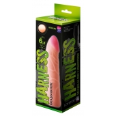Фаллическая насадка на трусики харнесс - 17,5 см. - LOVETOY (А-Полимер) - купить с доставкой во Владимире