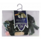 Черный пояс-трусики с двумя насадками Soft-Dolli - 16,5 и 10,5 см. - LOVETOY (А-Полимер) - купить с доставкой во Владимире