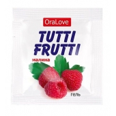 Пробник гель-смазки Tutti-frutti с малиновым вкусом - 4 гр. - Биоритм - купить с доставкой во Владимире