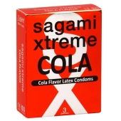 Ароматизированные презервативы Sagami Xtreme COLA - 3 шт. - Sagami - купить с доставкой во Владимире