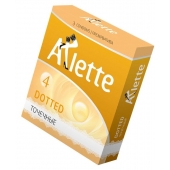 Презервативы Arlette Dotted с точечной текстурой - 3 шт. - Arlette - купить с доставкой во Владимире