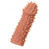 Телесная реалистичная насадка KOKOS Extreme Sleeve 07 с дополнительной стимуляцией - 12,7 см. - KOKOS - во Владимире купить с доставкой