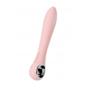 Розовый силиконовый вибратор с электростимуляцией GALVANI VIBE - 21 см. - ToyFa - купить с доставкой во Владимире