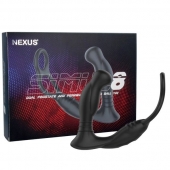 Черная анальная пробка NEXUS SIMUL8 с фиксацией на теле кольцами - Nexus Range - во Владимире купить с доставкой