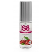 Смазка на водной основе S8 Flavored Lube со вкусом вишни - 50 мл. - Stimul8 - купить с доставкой во Владимире