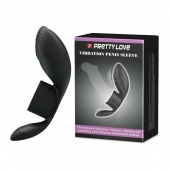 Черное кольцо на пенис с вибрацией Vibration Penis Sleeve - Baile - во Владимире купить с доставкой