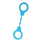 Голубые силиконовые наручники A-Toys без ключа - A-toys - купить с доставкой во Владимире