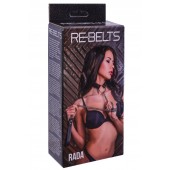 Черный поводок и чокер с кольцом Rada - Rebelts - купить с доставкой во Владимире