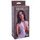 Коричневый поводок и чокер с кольцом Sofi - Rebelts - купить с доставкой во Владимире