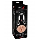 Телесный вибромастурбатор-вагина Cock Compressor Vibrating Stroker - Pipedream - во Владимире купить с доставкой