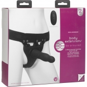 Черный полый вибрострапон Body Extensions BE Aroused - 17,78 см. - Doc Johnson - купить с доставкой во Владимире
