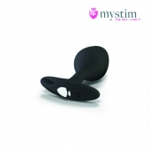 Черная пробка Mystim Rocking Vibe S с возможностью подключения к электростимулятору - 9,7 см. - MyStim - купить с доставкой во Владимире