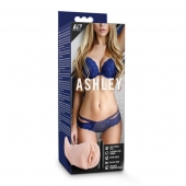 Телесный мастурбатор-вагина с вибропулей Ashley - Blush Novelties - во Владимире купить с доставкой