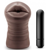 Коричневый мастурбатор-ротик Heather - Blush Novelties - во Владимире купить с доставкой