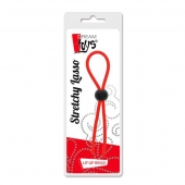 Красное эрекционное лассо с одной бусиной-утяжкой STRETCHY THIN LASSO - Dream Toys - во Владимире купить с доставкой