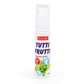Гель-смазка Tutti-frutti со вкусом сладкой мяты - 30 гр. - Биоритм - купить с доставкой во Владимире