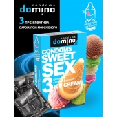 Презервативы для орального секса DOMINO Sweet Sex с ароматом мороженого - 3 шт. - Domino - купить с доставкой во Владимире