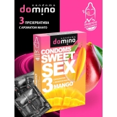 Презервативы для орального секса DOMINO Sweet Sex с ароматом манго - 3 шт. - Domino - купить с доставкой во Владимире