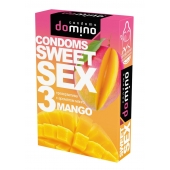Презервативы для орального секса DOMINO Sweet Sex с ароматом манго - 3 шт. - Domino - купить с доставкой во Владимире