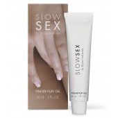 Гель для мастурбации с ароматом кокоса Slow Sex Finger Play Gel - 30 мл. - Bijoux Indiscrets - купить с доставкой во Владимире