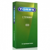Текстурированные презервативы Torex  С точками  - 12 шт. - Torex - купить с доставкой во Владимире