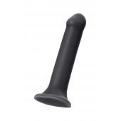 Черный фаллос на присоске Silicone Bendable Dildo XL - 20 см. - Strap-on-me - купить с доставкой во Владимире
