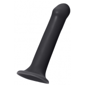 Черный фаллос на присоске Silicone Bendable Dildo XL - 20 см. - Strap-on-me - купить с доставкой во Владимире