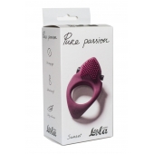 Бордовое эрекционное виброкольцо Pure Passion Sunset - Lola Games - во Владимире купить с доставкой