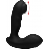 Черный стимулятор простаты Alpha-Pro 7X P-Milker Silicone Prostate Stimulator with Milking Bead - XR Brands - во Владимире купить с доставкой