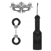 Черный игровой набор Introductory Bondage Kit №4 - Shots Media BV - купить с доставкой во Владимире