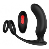 Черный массажер простаты REMOTE P-PLEASER - Dream Toys - во Владимире купить с доставкой