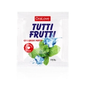 Пробник гель-смазки Tutti-frutti со вкусом мяты - 4 гр. - Биоритм - купить с доставкой во Владимире
