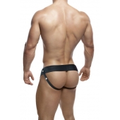 Черный мужской страпон DR. SKIN 6INCH HOLLOW STRAP ON - 16 см. - Blush Novelties - купить с доставкой во Владимире