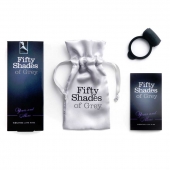 Темно-серое эрекционное кольцо Vibrating Love Ring с вибрацией - Fifty Shades of Grey - во Владимире купить с доставкой