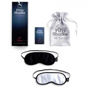 Набор из двух масок на глаза Soft Blindfold Twin Pack - Fifty Shades of Grey - купить с доставкой во Владимире