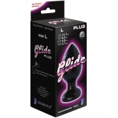 Черный анальный плаг Glide L - 11,7 см. - LOVETOY (А-Полимер) во Владимире Черный анальный плаг Glide L - 11,7 см. - LOVETOY (А-Полимер)