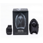 Темно-серый инновационный мужской осциллятор PULSE SOLO LUX с пультом ДУ - Hot Octopuss - во Владимире купить с доставкой
