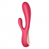 Красный вибратор-кролик Satisfyer Mono Flex с управлением через приложение - 20,4 см. - Satisfyer купить во Владимире с доставкой в Orgasmix.ru Красный вибратор-кролик Satisfyer Mono Flex с управлением через приложение - 20,4 см. - Satisfyer